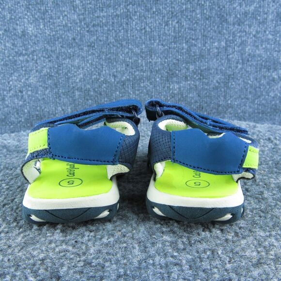 Cat & Jack Boys Gladiator Size T 5 Medium Shoes Blue Synthetic Hook & Loop - Picture 5 of 7
